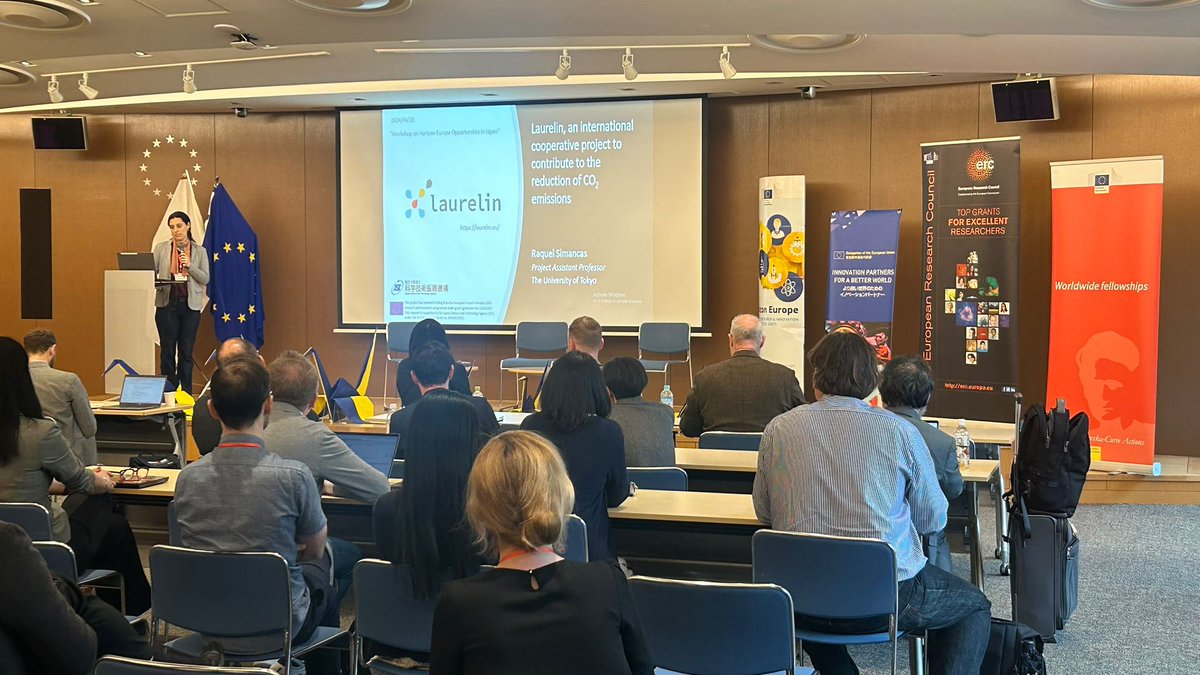 🇪🇺 🇯🇵 On April 20th @LAURELIN_EU participated at the Workshop on Horizon-Europe Opportunities in Japan. Many thanks to our partners @UTokyo_News_en and @tokyotech_en who represented us!

Read more about this on our website👇: bit.ly/3Wf76EH

#Horizon2020 #GreenMethanol