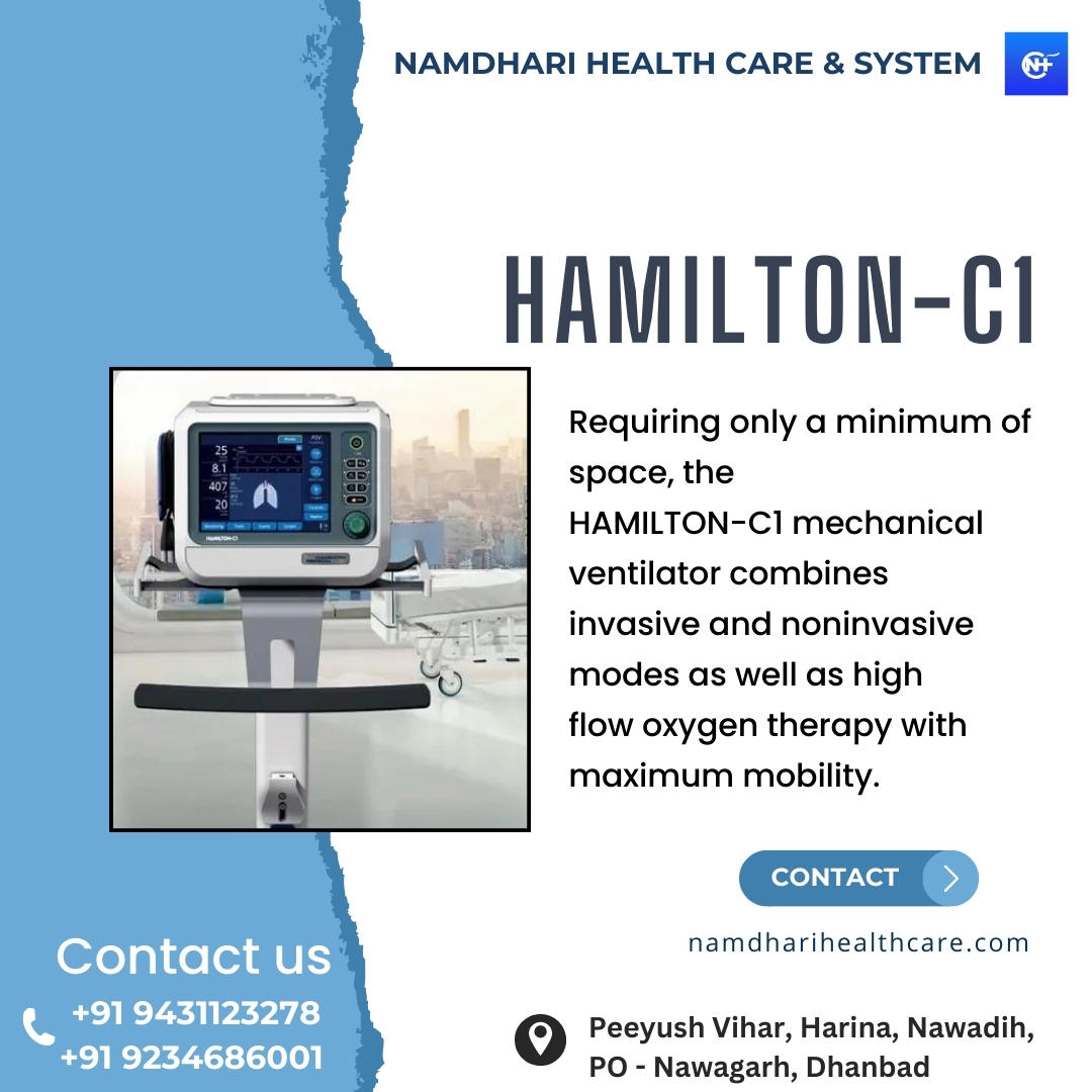 HAMILTON-CI

Namdhari Health Care & System Product

Enquiry : 9576543333 , 9431123278

Address : Dhanbad Nursing Home (P) Ltd Katras Road, Dhanbad - 826001

#namdharihealthcare #bestdiagnosticsystem #UltrasoundSystem #bestmediacalequipments #equipmentsforhospital #digialmedia24