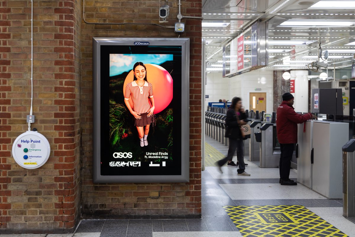 'Unreal Finds - ft Madeline Argy' . #Asos / Madeline Argy . @JCDecaux_UK . #ooh #outofhome #advertising #oohmedia #oohadvertising #advertisingphotography