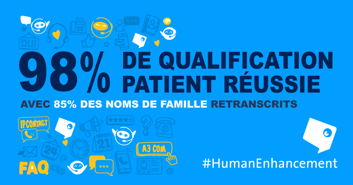 ❓Avez-vous entendu parler de notre tout nouveau callbot ? 

📞 Venez découvrir comment notre callbot fluidifie la prise d’appels de vos secrétaires hospitaliers et améliore l'expérience patient ! 

📌 RDV sur SantExpo du 21 au 23 mai à Paris. Ne manquez pas cette opportunité !