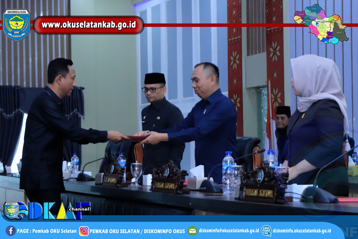 RAPAT PARIPURNA DPRD OKU SELATAN, DALAM RANGKA TINDAKLANJUTI KEGIATAN RESES KE II TAHUN 2024.