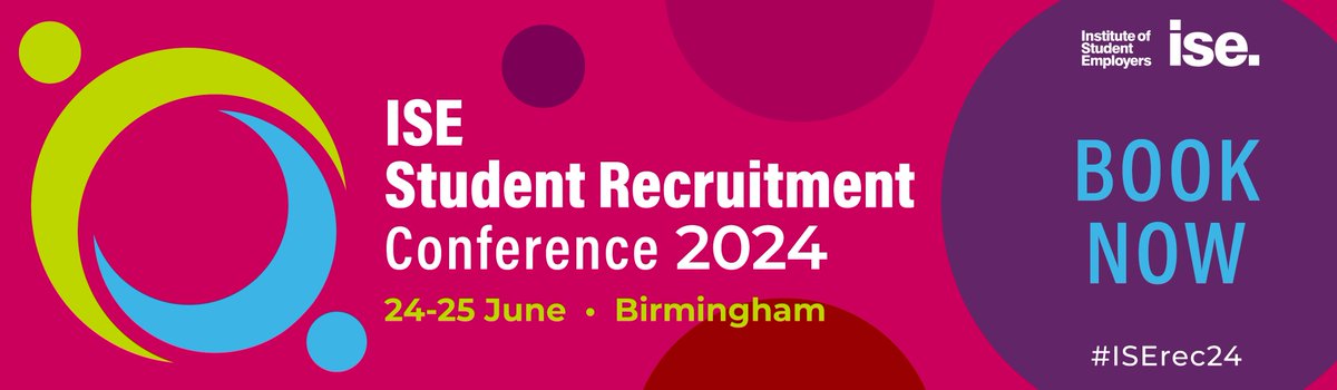 Early bird ends today!

Get your tickets for ISE's event of the year, where ambitious professionals come together to shape the future of student recruitment.

ise.org.uk/mpage/ISE_Recr…

See you in 8 weeks!

#studentrecruitment #studentdevelopment #ISErec24  #earlycareers