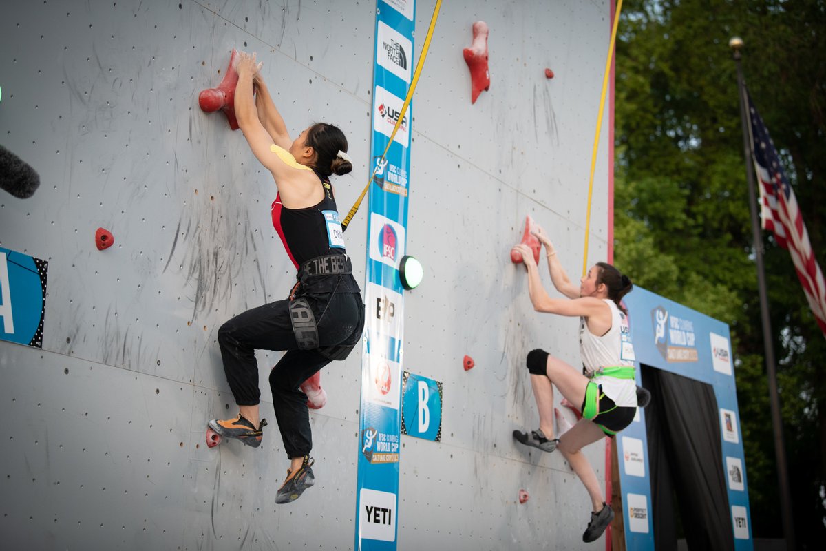 As we return to Salt Lake City 🇺🇸 this weekend for World Cup action, these climbers will be out to see if they can defend (or better) the medals they won in Utah last year! #SportClimbing #IFSC #Boulder #Speed #ClimbToParis 📸 @xsloba