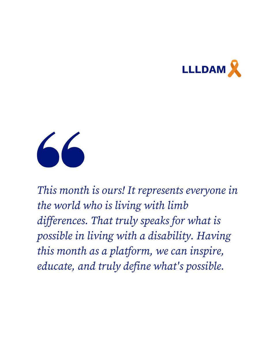 Thank you for being YOU!
Celebrating the end of a month that was filled with inspiration, education, and heart-warming statements from around the world. 
We conclude #LLLDAM with Noah and Marian!

#WeEmpowerPeople #Ottobock #LimbLossLimbDifference