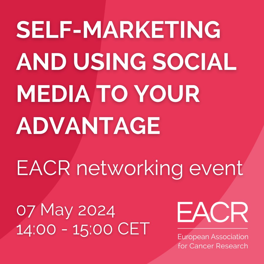 Curious about making your mark in the competitive field of cancer research? Don't miss our upcoming virtual EACR networking event on 07 May! Register now to discover strategies for showcasing the impact of your research online: eacr.org/meeting/free-n…