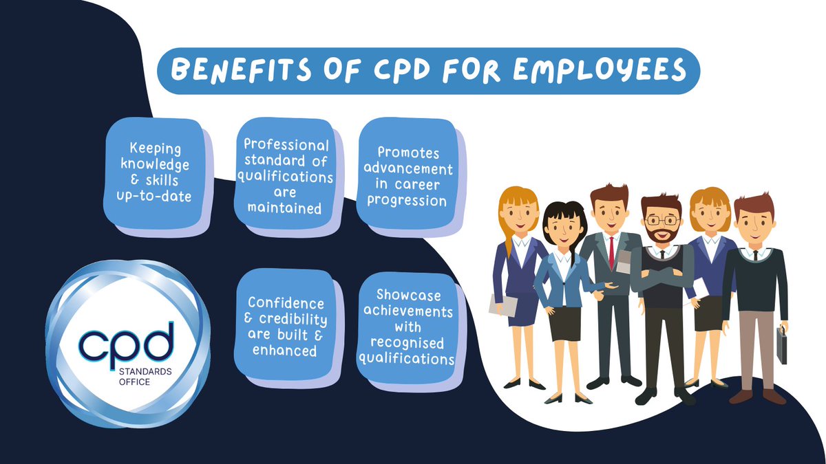 There are so many benefits for employees who undertake CPD regularly... so what are they?💭 It's essential to continually learn and develop by keeping skills and knowledge up to date. What other benefits of CPD are there?😎👏 #cpd #cpdso #cpdaccreditation #cpdaccredited