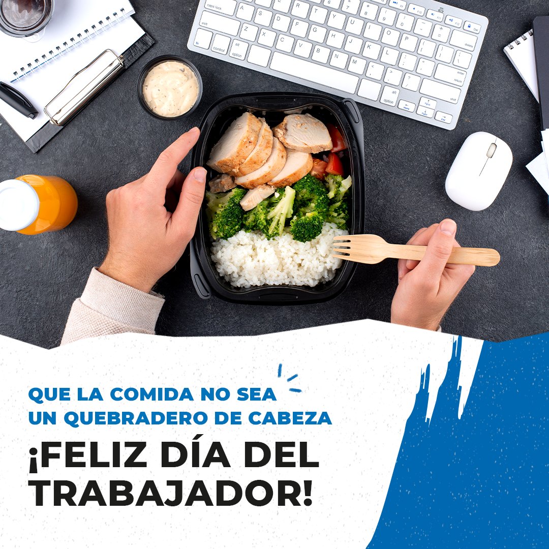 GoRest6's tweet image. En este Día del Trabajador prémiate con tu plato favorito sin tener que cocinar.
Nosotros nos encargamos de la comida, tú de disfrutarla.
951 386 710
#GoRest #ComidaCasera #Food #ServicioCatering #Comida #DiadelTrabajador #1Mayo #MenúSemanal