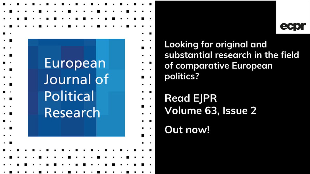 📚 This month we'll be sharing all the Research Articles & Research Notes from our May issue 🙌 Check out Volume 6️⃣3️⃣ Issue 2️⃣ 👉 bit.ly/43X4UTV #OA #PolSci @WileyGlobal @WileyPolitcs