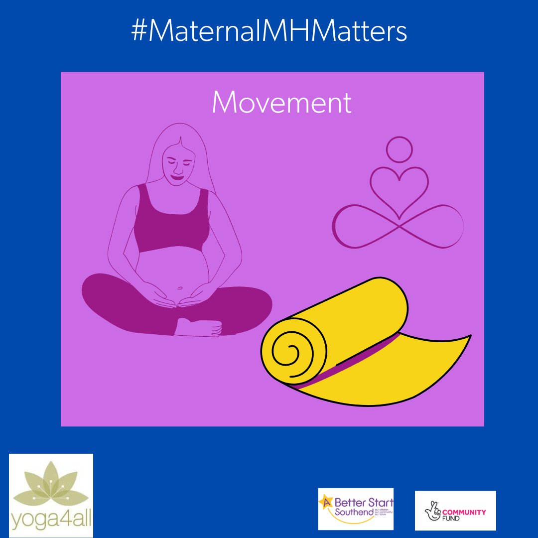 @PMHPUK's campaign looks at how movement can support recovery. @yoga4all_leigh offer up to 10 free spaces for ABSS families at Pregnancy, Mum & Baby and Parent & Toddler yoga classes at Labyrinth House, Westcliff ow.ly/wuVq50RoY9J
#ABetterStartSouthend #Yoga4All  #mmhaw24