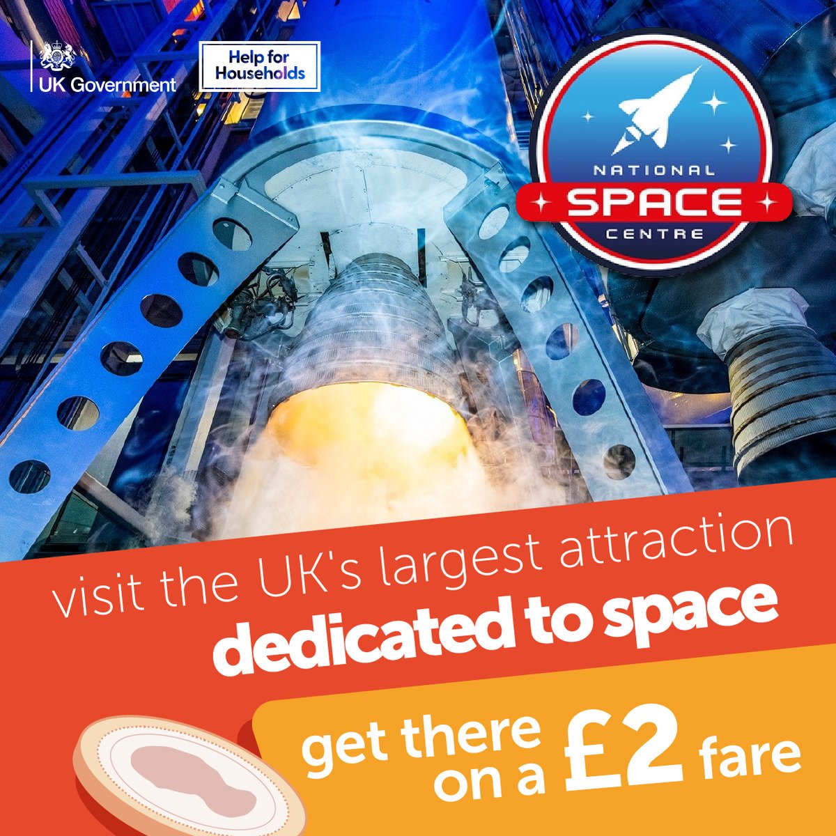 Visit the UK's largest planetarium and interactive galleries to discover the past, present, and future of space exploration 🚀 Let us take you there on the £2 fare, our skylink bus runs every 20 minutes along Abbey Lane 🚍