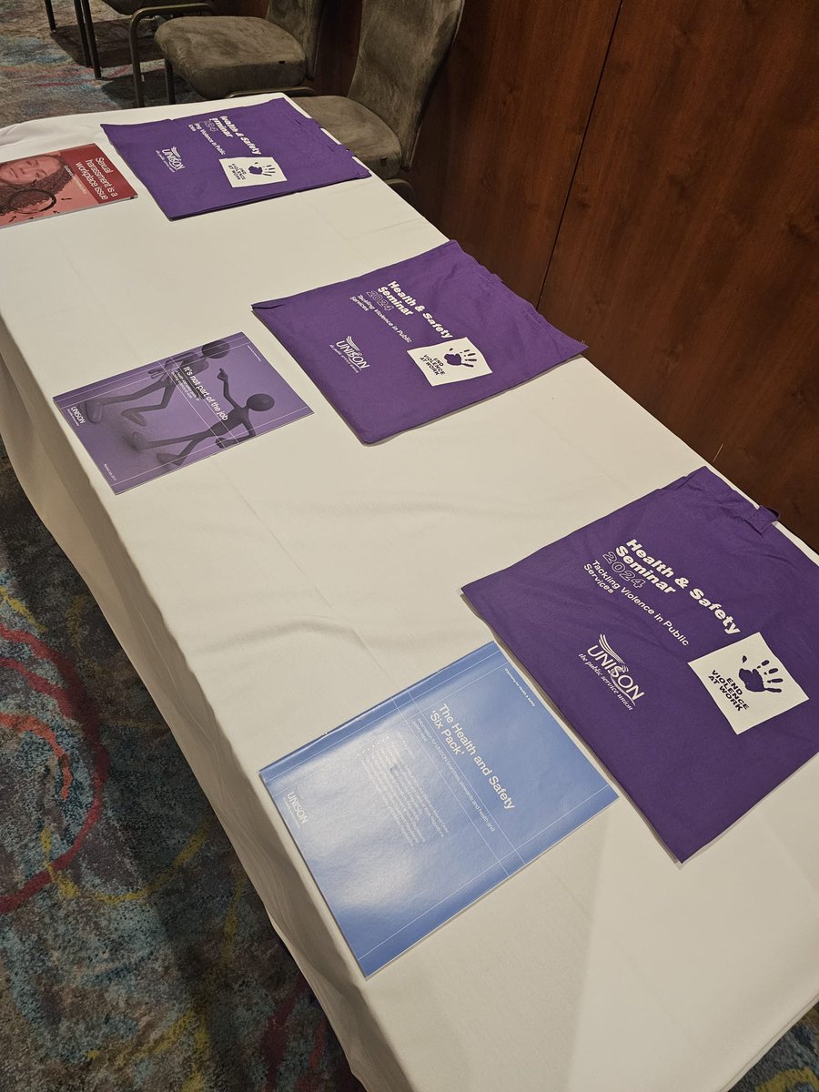 Almost ready to start the 2024 Health and Safety Seminar and welcome UNISON delegates to Belfast. Registration is now open, and we begin at 9.45am. The full seminar programme can be found here: unison.org.uk/content/upload… #UHS24