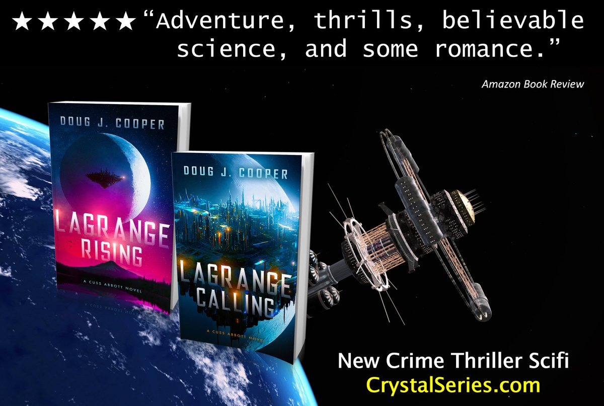 Marshal Cuss Abbott protects the citizens of Lagrange, chasing criminals across worlds, dispensing justice Amazon: amazon.com/author/dougjco… Author: crystalseries.com scifi crime thriller, police procedural, futuristic detective, suspense, romance, space opera, space western