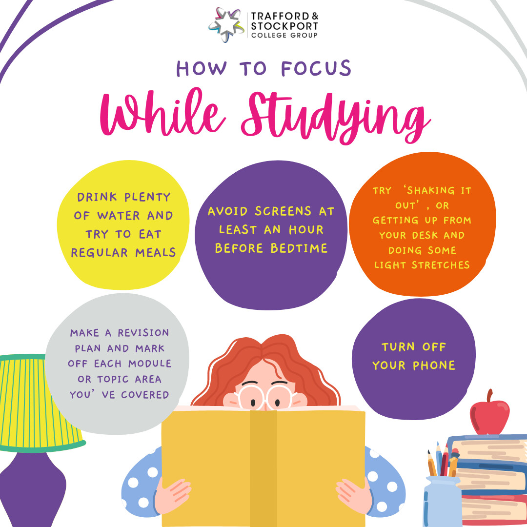 Exam season can be an incredibly stressful time and this can mean it is difficult to focus. Here are a few tips to help! #gcse #exams #studytips #focustips