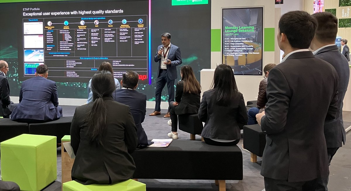 #HannoverMesse: 
We showcased our wider portfolio, our Unified Electrical #DigitalTwin platform & we hosted sessions on sustainability. Grateful for having received this overwhelming response, reaffirming our commitment to innovation & sustainability in #electricalengineering.