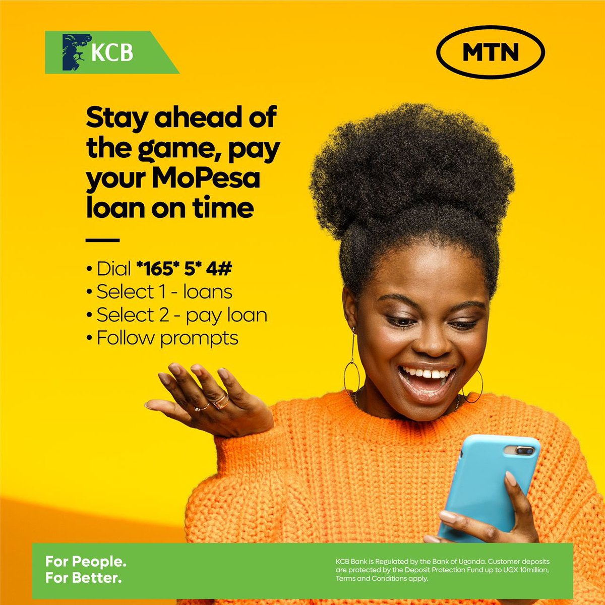 Here is how to pay your MoPesa loan 😎 #ForPeopleForBetter