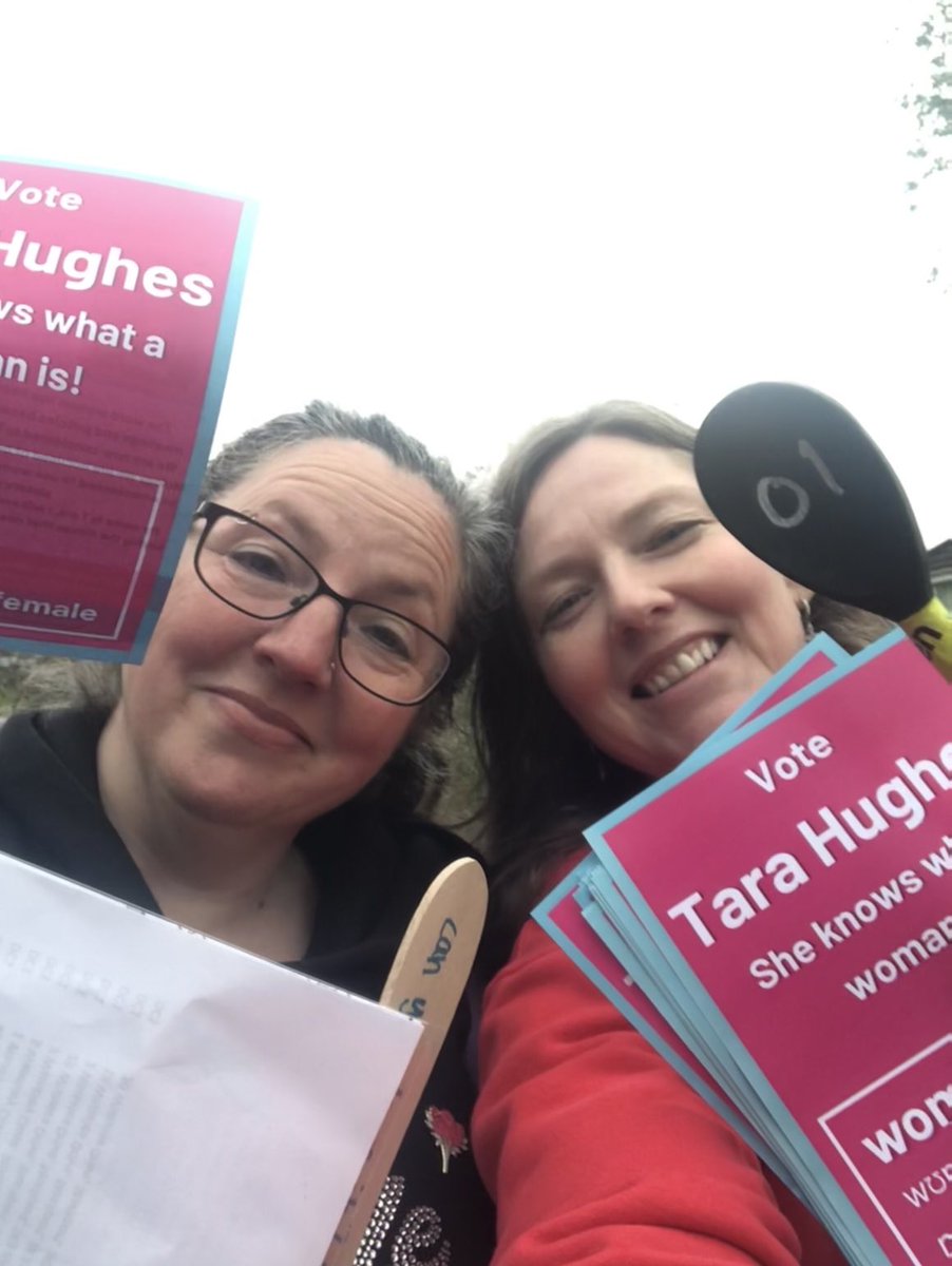 Out with ⁦@Tara__Hughes⁩ the other day in Stockport. It’s been tough-going there and she’s done brilliantly. Are you able to help her get her final leaflets delivered? Two days to #LocalElections2024 Sign up here: partyofwomen.org/tara-hughes