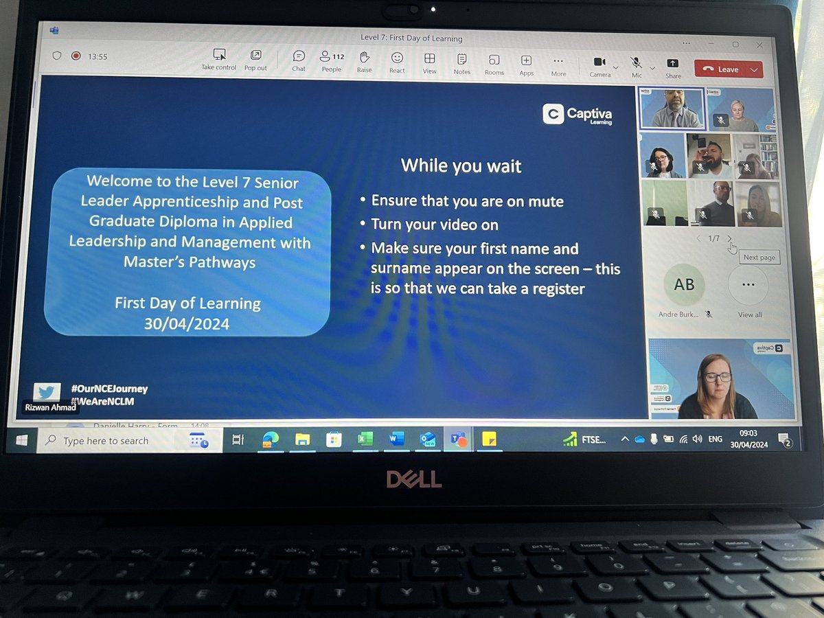 Samantha Reidy (@reidy_samantha) on Twitter photo First day of learning with our new cohort of senior leaders, led by the wonderful <a href="/rahmaduk/">Riz Ahmad CMgr FCMI</a> Welcome everyone! Have a great first day! #OurNCEJourney #WeAreNCLM First day of learning with our new cohort of senior leaders, led by the wonderful <a href="/rahmaduk/">Riz Ahmad CMgr FCMI</a> Welcome everyone! Have a great first day! #OurNCEJourney #WeAreNCLM