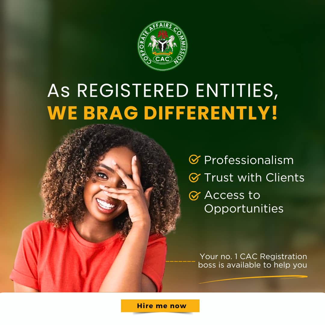 I'm still your number 1 CAC REGISTRATION expert.
Have you registered your business yet??
If no, why not?

#vendorspototf_TD