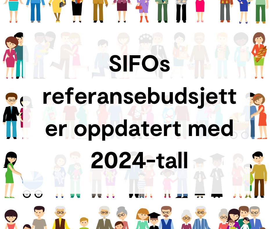 SIFOs referansebudsjett er oppdatert med 2024-tall. Sjekk kalkulatoren og oppdateringene på nettsiden vår oslomet.no/om/nyheter/ref…