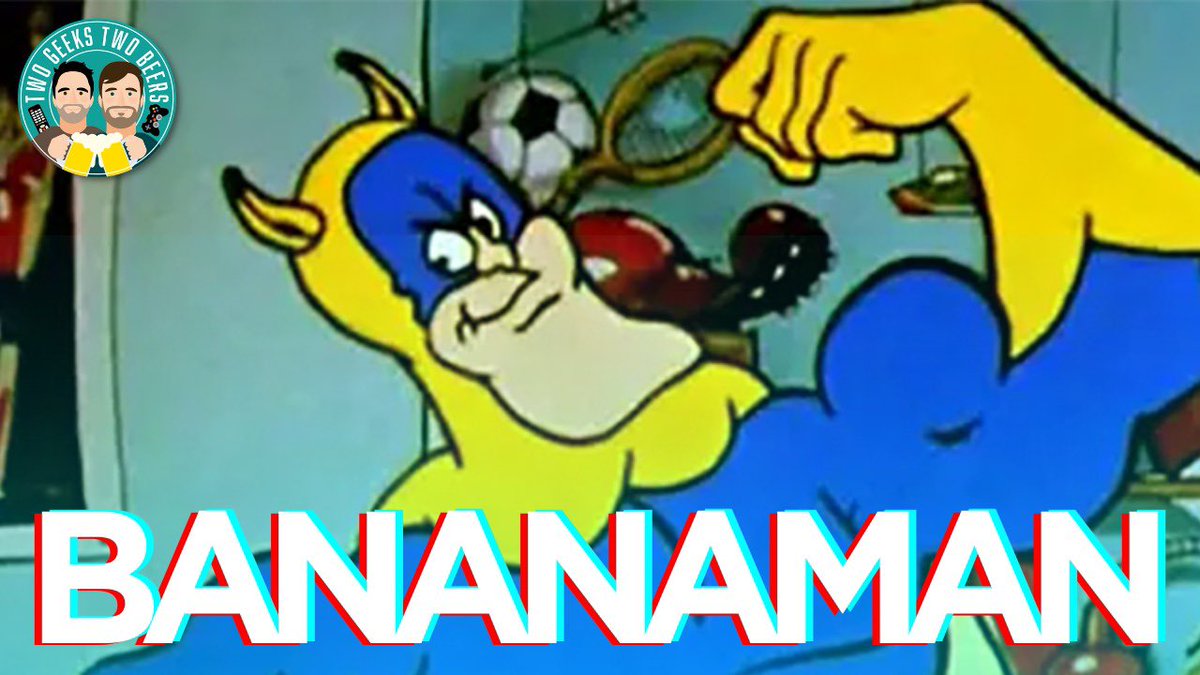 🚨 NEW EPISODE ALERT 🚨 'When Eric eats a banana...' Tom and Morgan explore the wild history of #Bananaman, from the character's comic book beginnings to his iconic animated series and oddball stage musical. 🍌 twogeekstwobeers.com/episode/banana…