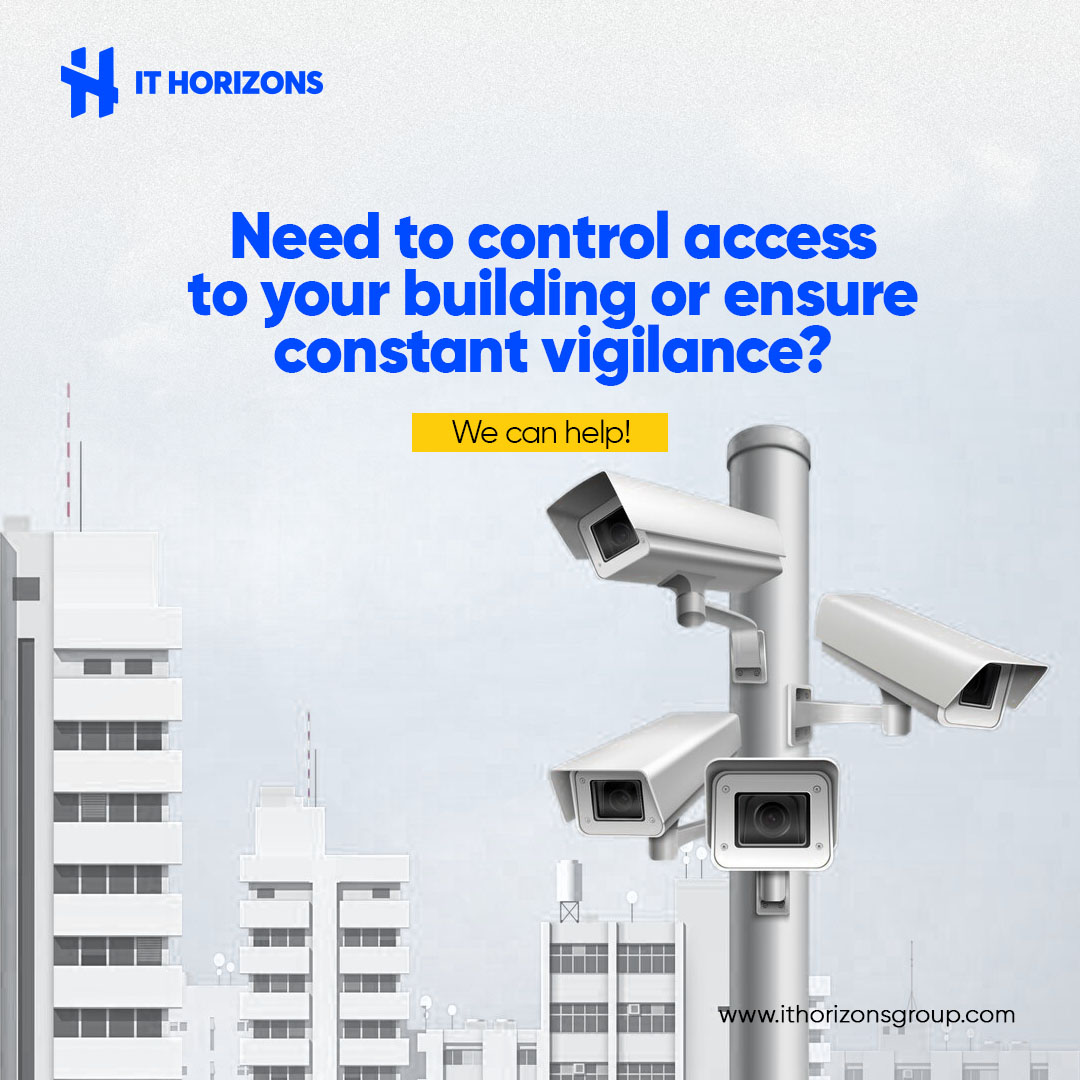 🔒 Need to control building access or monitor activity?
IT Horizons provides:
🚪 Access control
🎥 Surveillance cameras
🔧 Custom security systems
Contact us today! #SecuritySolutions #AccessControl #SurveillanceCameras #ITHorizons