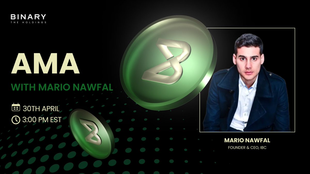 Ready to dive into an insightful discussion about #TBH and $BNRY with @MarioNawfal?! 🤩 In today's AMA, we’re going to discuss the recent success of our pre-sale and oversubscribed IDO, the launch of the $BNRY Token, and the future of our staking, liquidity pool mechanisms and…