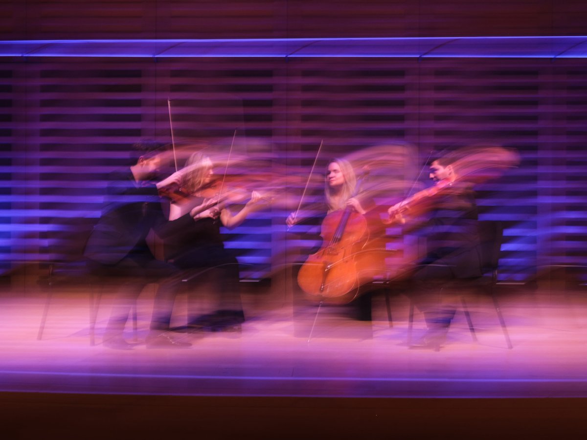 Poetry in motion! in a @NSQF_ie #FullScore concert, as @PiattiQuartet perform Rachmaninov, Dvořák & @GribbinDeirdre's 'somewhere I have never travelled'. While @mco_london take on Bach's B minor mass, & Thomas #Quasthoff sings Schubert. 1-4pm @rtelyricfm (📸 Venetia Jollands)