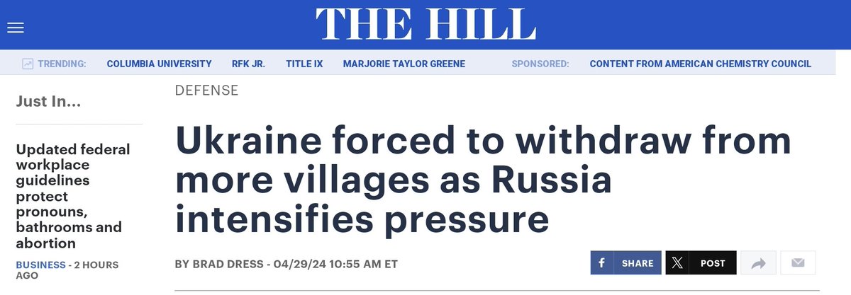 L'Ukraine contrainte de se retirer d'un plus grand nombre de villages alors que la Russie intensifie la pression

Les troupes ukrainiennes ont effectué une retraite tactique de trois autres villages alors que les forces russes avancent à travers la ligne de front est et profitent…