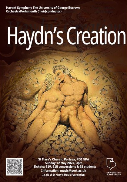 We're excited to announce that Portsmouth will host the world premiere of a unique version of Haydn's masterpiece ‘Creation’ by @portsmouthuni Choir and the Havant Symphony Orchestra. Find out more and book your tickets: go.port.ac.uk/Gy9VbE @G_Burrows @uopmusic1