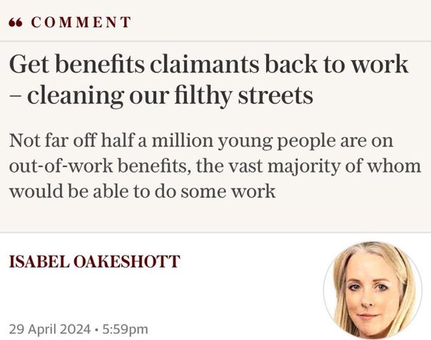 Go and clean them yourself @IsabelOakeshott You don’t do any work Bone idle grifter