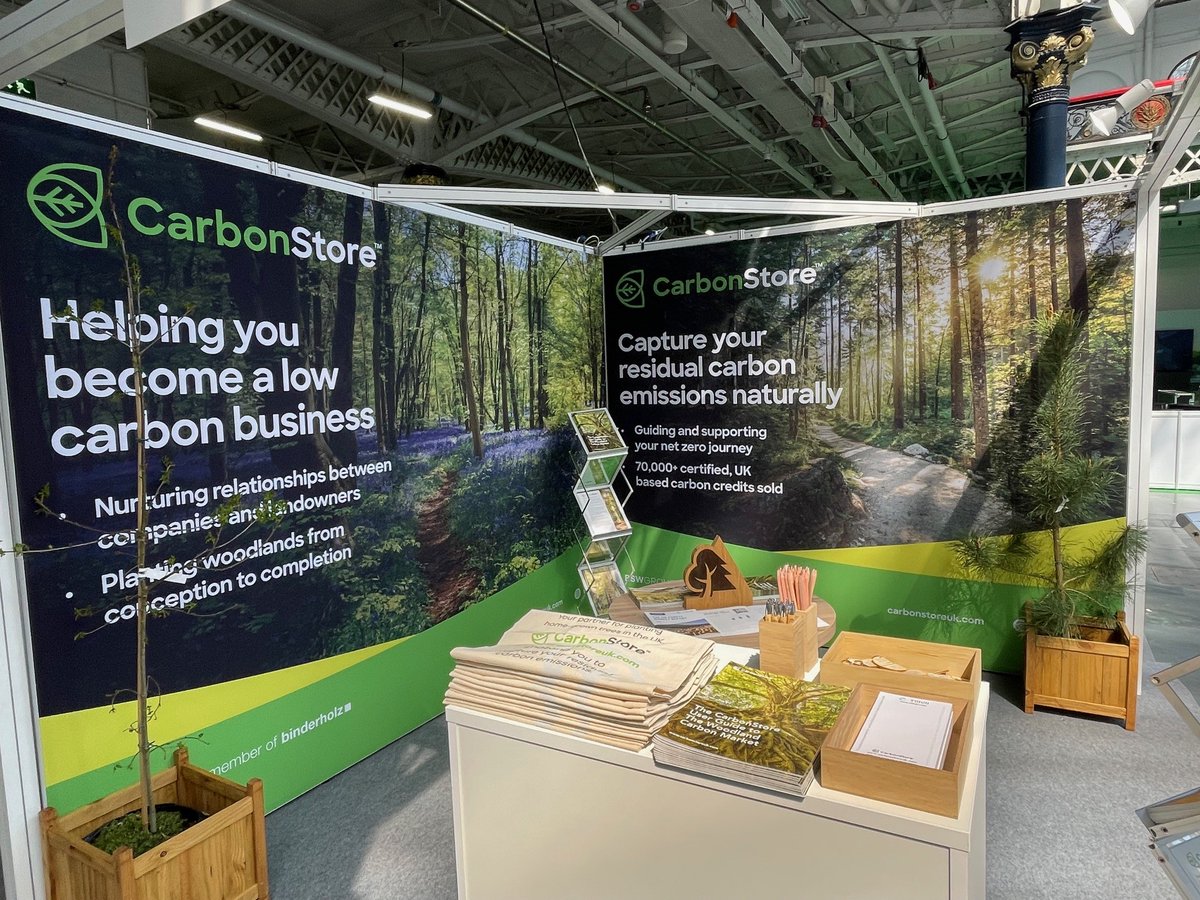 CarbonStore is at Olympia today and tomorrow for @_innovationzero, the UK's largest sustainability conference. Come and talk to our team on stand H13 about how your organisation can neutralise its #carbon #emissions through woodland creation and peatland restoration 🌲🌳