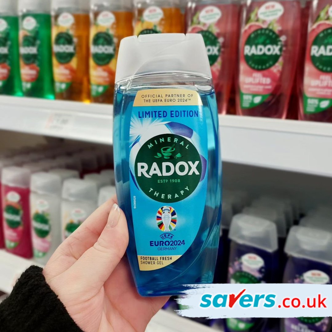 Get 'Football Fresh' with the NEW LIMITED EDITION Radox shower gel!⚽️ Shop Radox in our 520 stores nationwide and online at buff.ly/3wmI7EH 🛒
