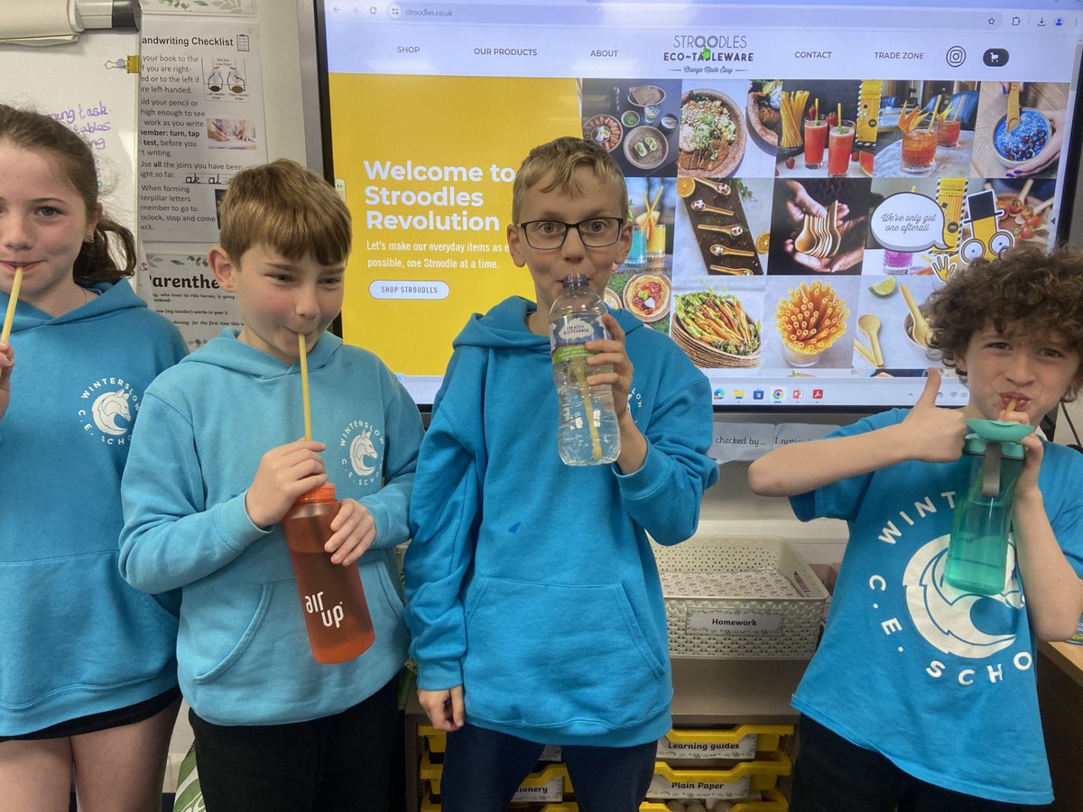 As part of their literacy unit this term, Year 5 have been looking at sustainable alternatives to single use plastics. Today they tried and tested 'Stroodles'. #plasticfreeschools, #surfersagainstsewage