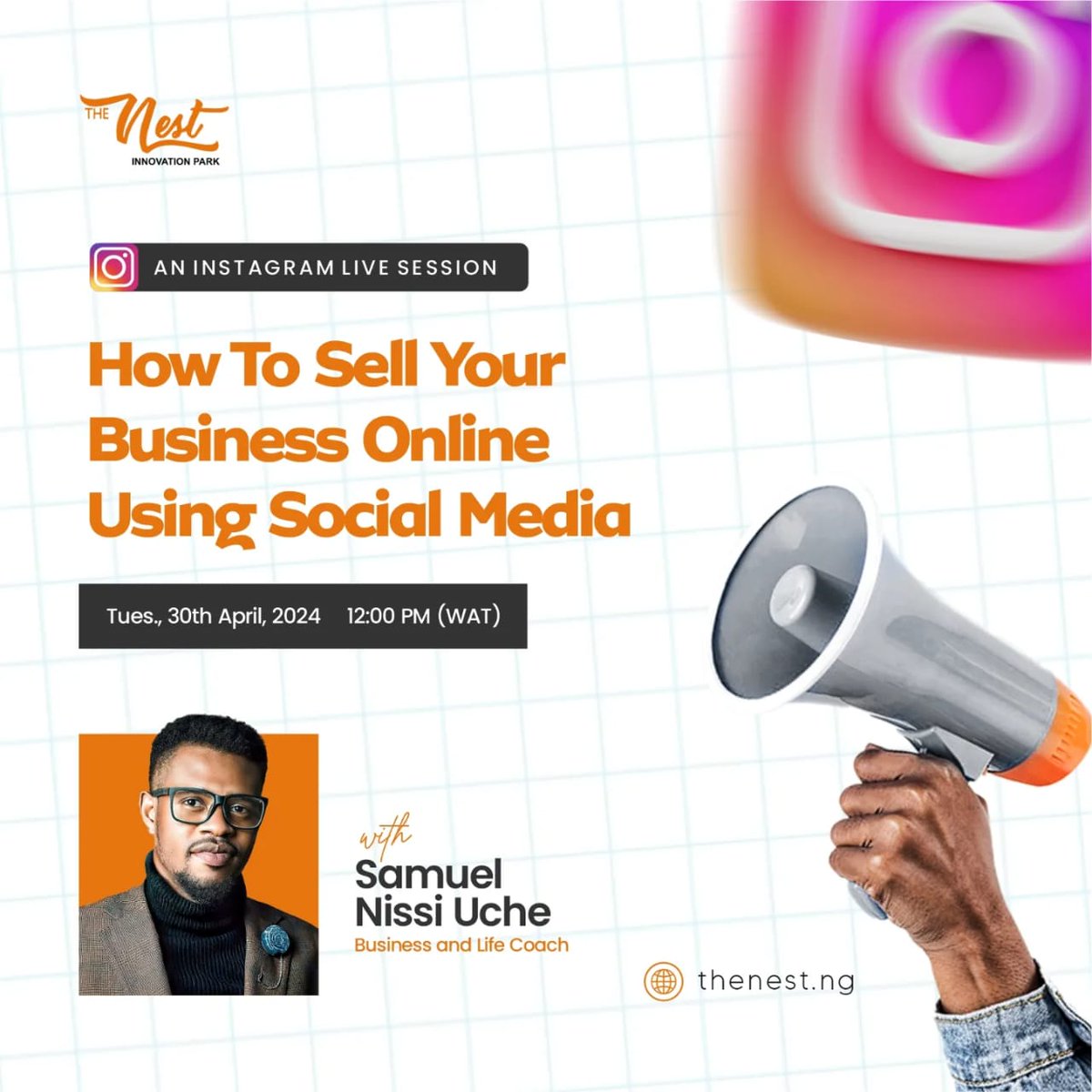 Do you have or manage a business online?
Is your KPI tied to generating revenue online?
Have you been struggling to make sales online?

Then, if you miss this, it means you're not ready to make sales.

@samuelnissiuche will be showing us proven methods to make sales online.