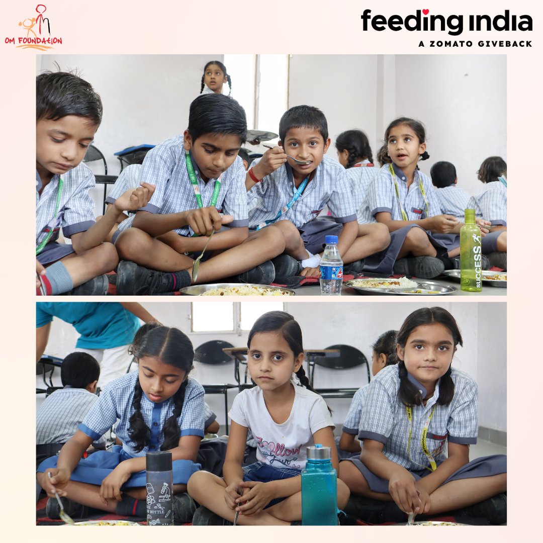 We, at OM Foundation, are immensely grateful for our collaboration with Feeding India. With your support, we provide healthy meals to children, ensuring they have the energy and nutrients they require for growth and development. 🙏📷 

#FeedingIndia #dailyfeedingprogram #ngo