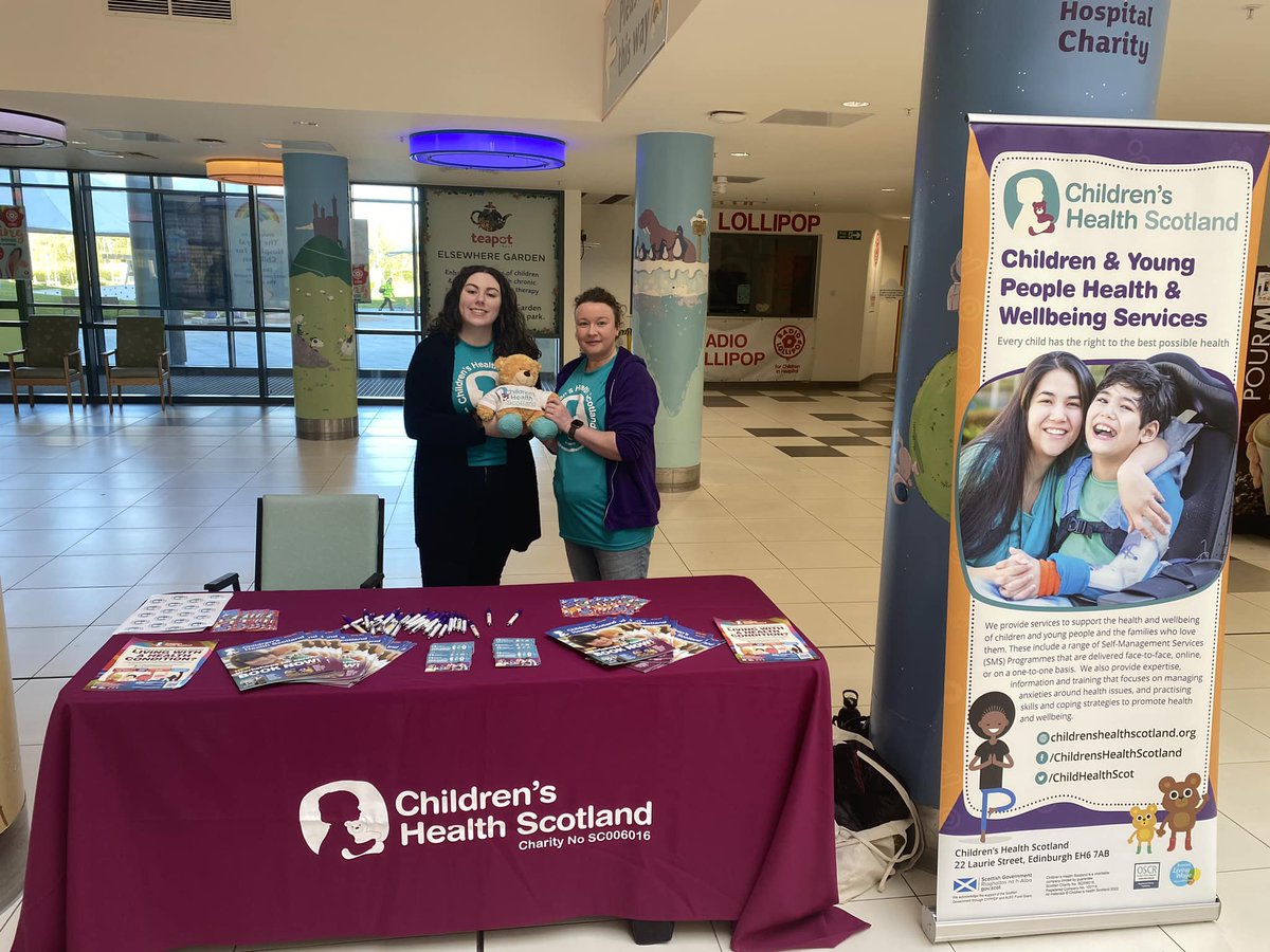 On Tuesday 7 May we will be back in the atrium @RHCGlasgow! Our friendly team will be there from 9am - 12:30pm to answer questions, have information on #HealthRights and can help young people join our SMS Programmes. Bear will make an appearance too! #MyHealthMyRights