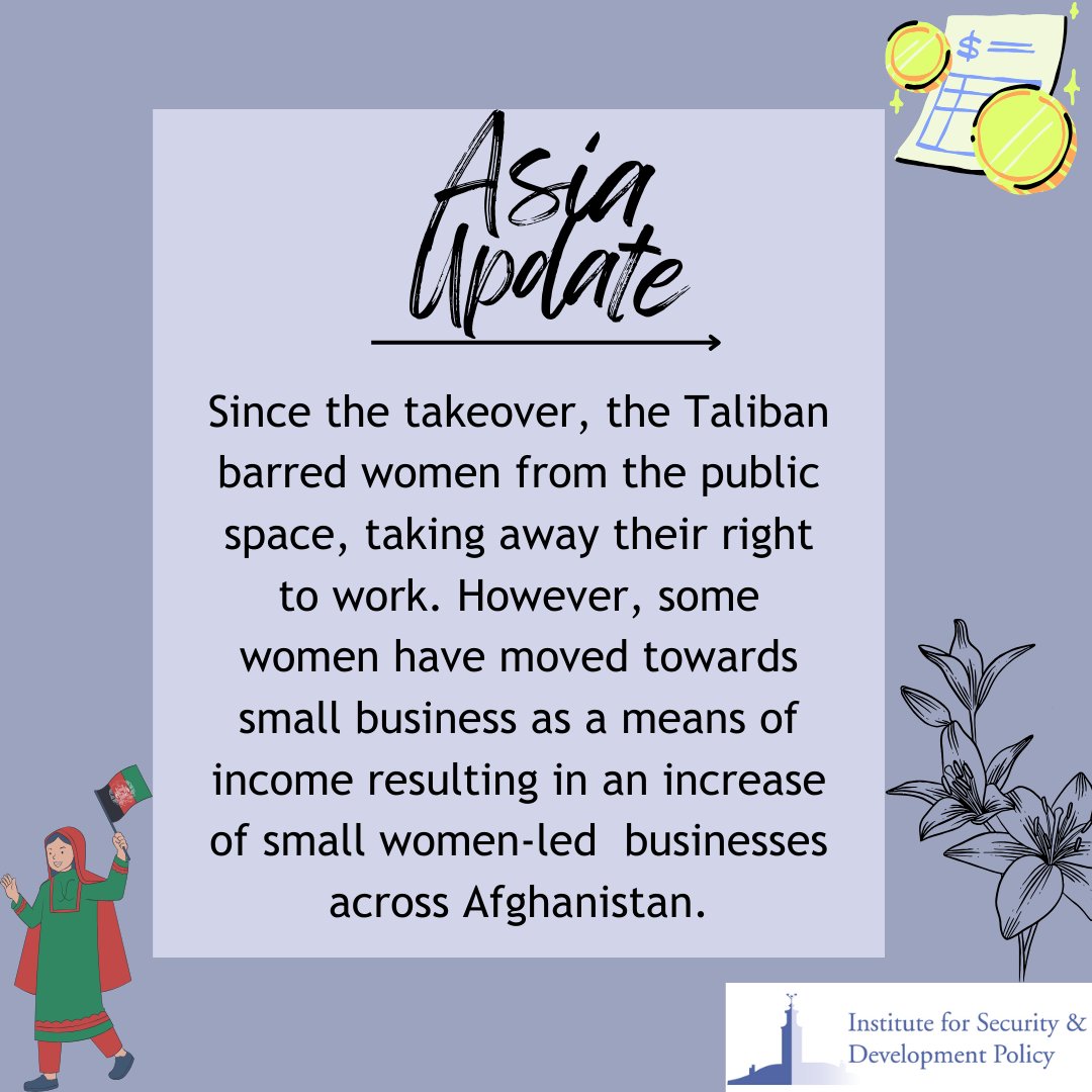 🪙♀️ Since the #Taliban came into power, they barred women from public spaces, jobs, and education. However, women-led businesses have been on the rise since the ban as they seek to find alternatives for their economic needs. Read more @VOANews: shorturl.at/hsvI2