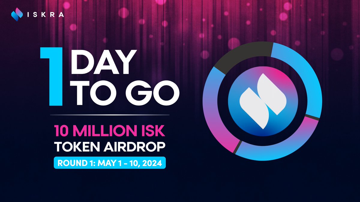 ⚡️FLASH GIVEAWAY⚡️

💰15 USDT x 3 Winners

✅ Follow <a href="/iskra_world/">Iskra</a> 
✅ Like and RT this post
✅ Tag 3 friends in the comments

Winners tomorrow! In the meantime, learn more about our upcoming #airdrop 👉🏻 bit.ly/49XMnbH