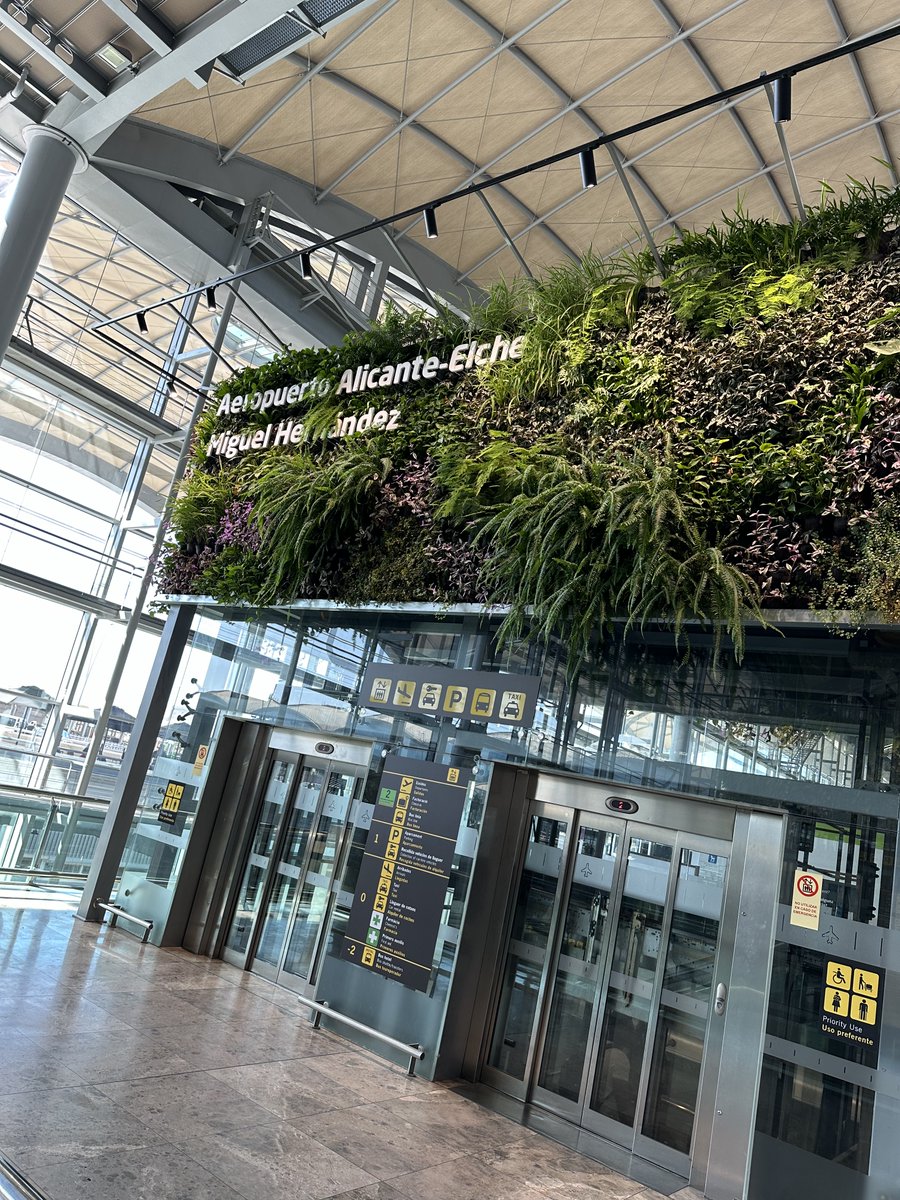 On the way home at Alicante Airport, at least they make a bit of effort with their living walls! 🇪🇸 And the British Airways Club Lounge not bad for the size of airport! #Alicante #murcia #costablanca #livingwall #gatwick #departures #britishairways #clubeurope #clublounge @BA