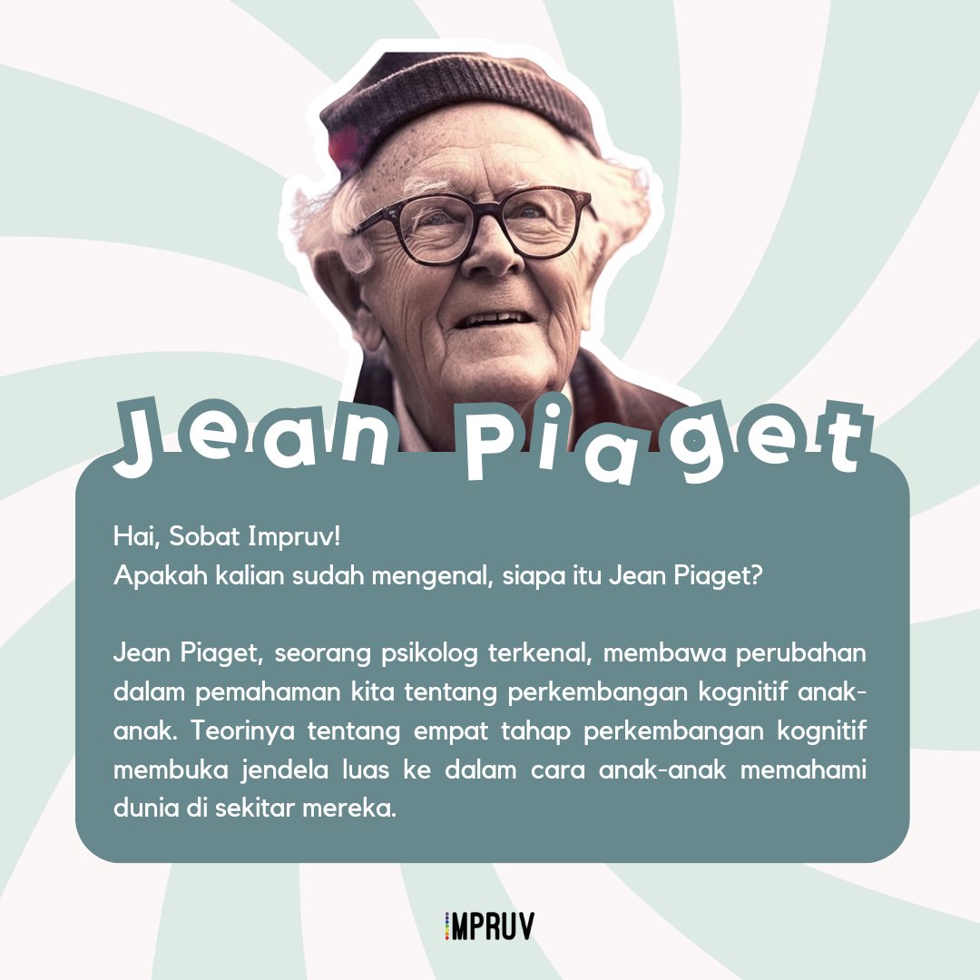 Sebelum membahas Cognitive Stage Development, kamu harus tau siapa itu Jean Piaget. Yup, jadi Jean Piaget ialah seorang psikolog ternama, yang mengubah cara kita memahami perkembangan kognitif pada anak-anak 👭

#anak #childrenmentalhealth
#mentalhealth #kontenpiskologi