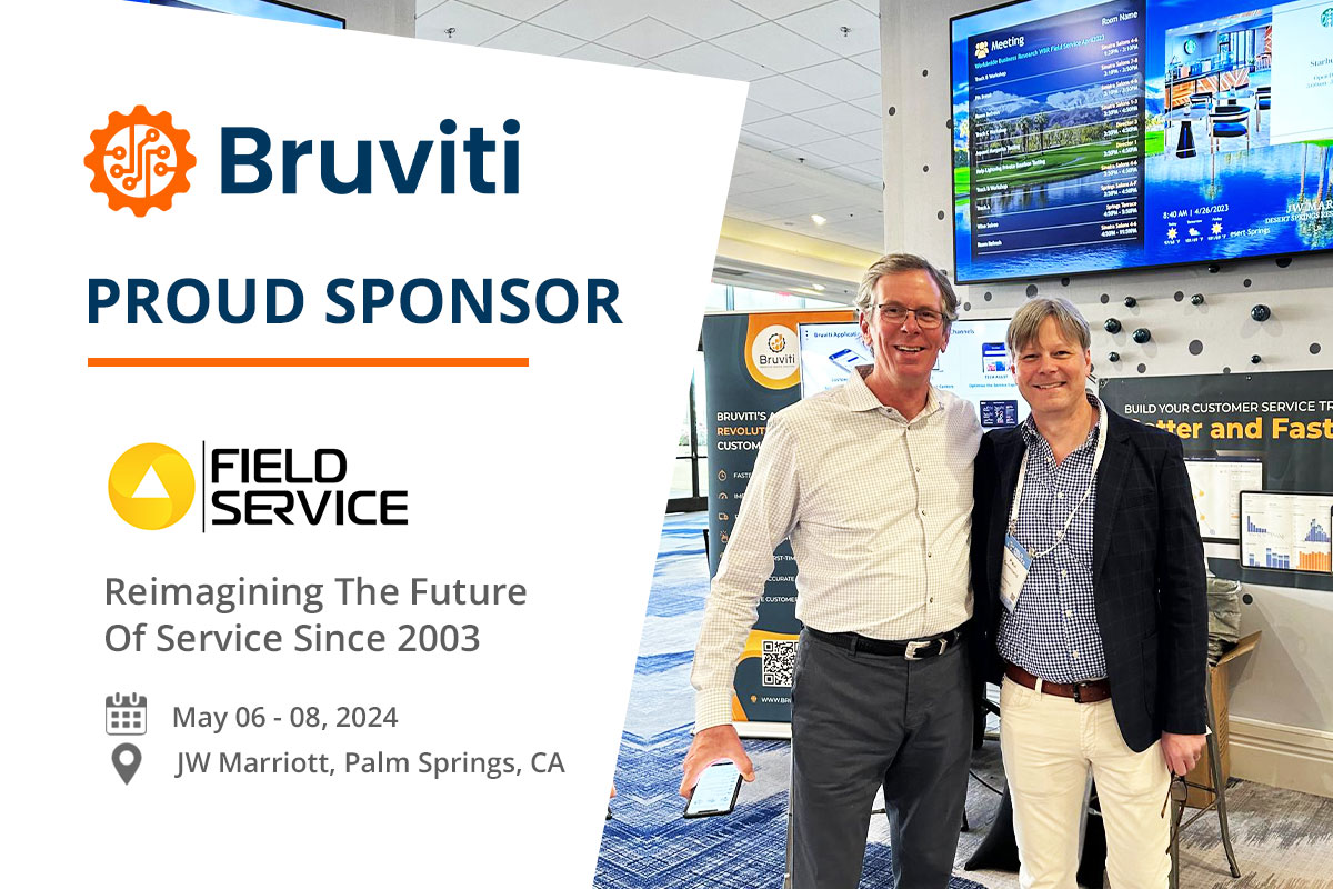 #Bruviti is thrilled to be a sponsor at the @fieldservicewbr Palm Springs 2024. We're gathering this 6th to 8th May to explore the theme of 'Reimagining the future of service since 2003' Register now - lnkd.in/eQPuHNz #ai #cx #fsps #fieldservice #ca #event