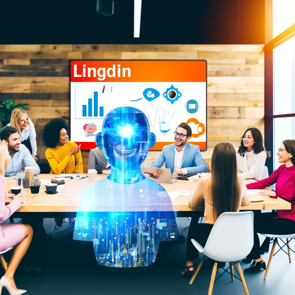 Things that made me laugh today in #Ai.

I asked Dalle to make an image for me for an article I am writing on #AiTransformation, and this is the image it gave me.

THB, Lingdin sounds like a social platform I would sign up for.