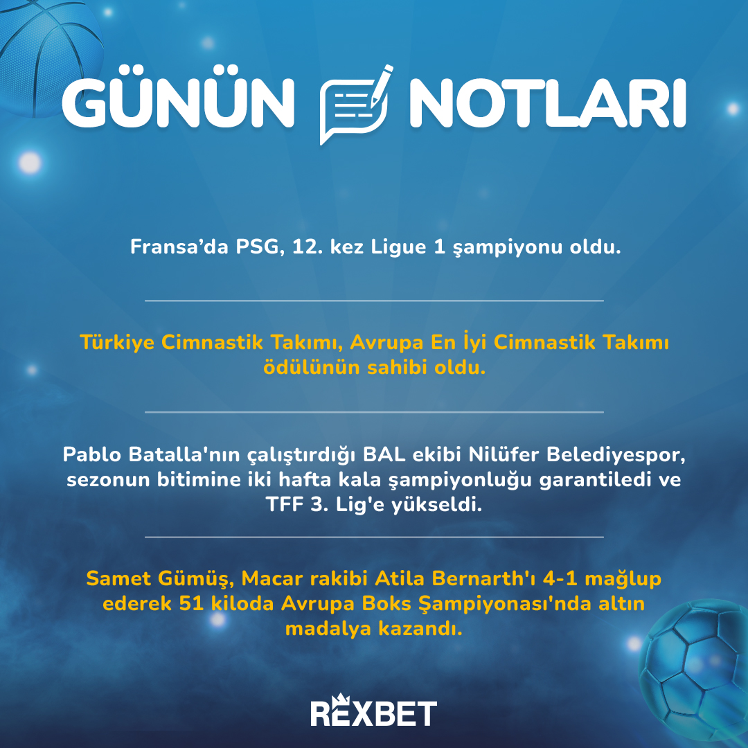 👉 Fransa'da PSG 12. kez Ligue 1 şampiyonu oldu! #Rexbet'i takipte kal, en güncel spor haberlerini kaçırma! Rexbet Giriş: bit.ly/444ZExH