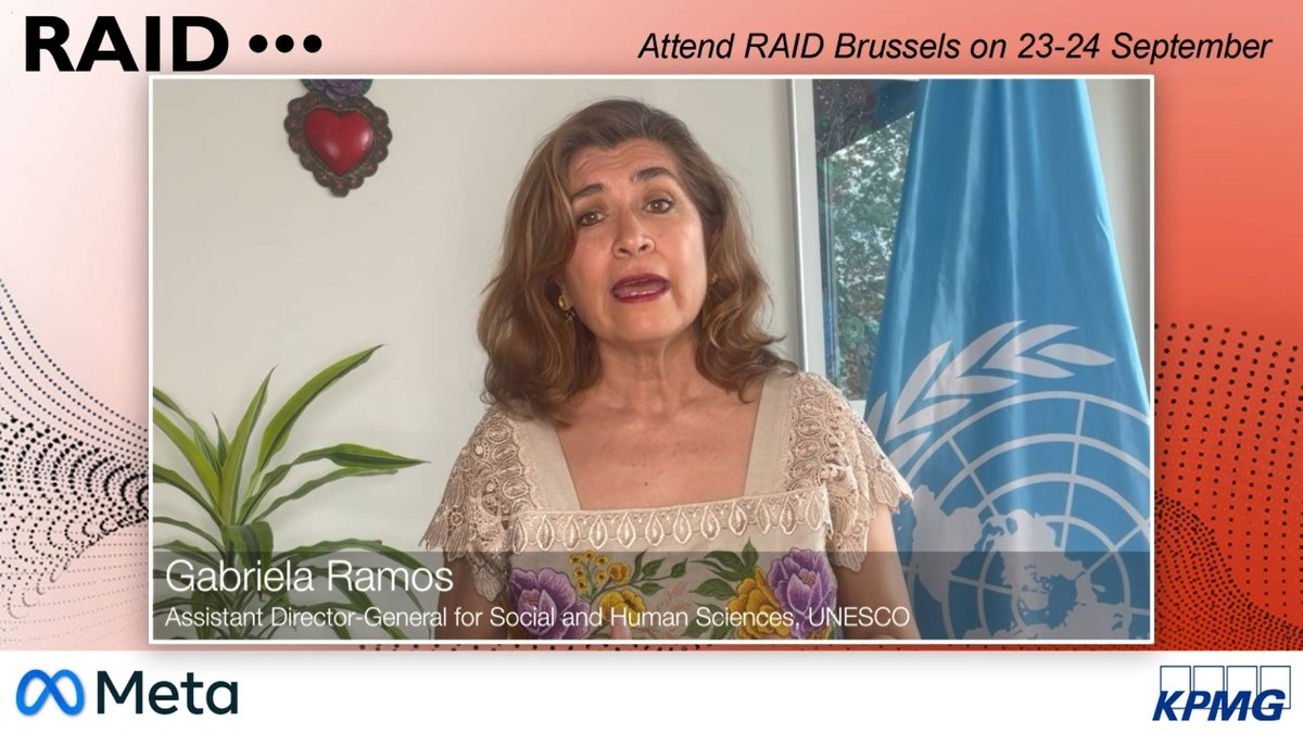 In her address to #RAID2024 today (join now via raid.tech), @gabramosp, Assistant Director-General @UNESCO  stressed that #AIinnovation must benefit everyone. 'We need to distribute more equitable AI benefits.'
#techregulation #techpolicy #AIregulation #IRA #AI