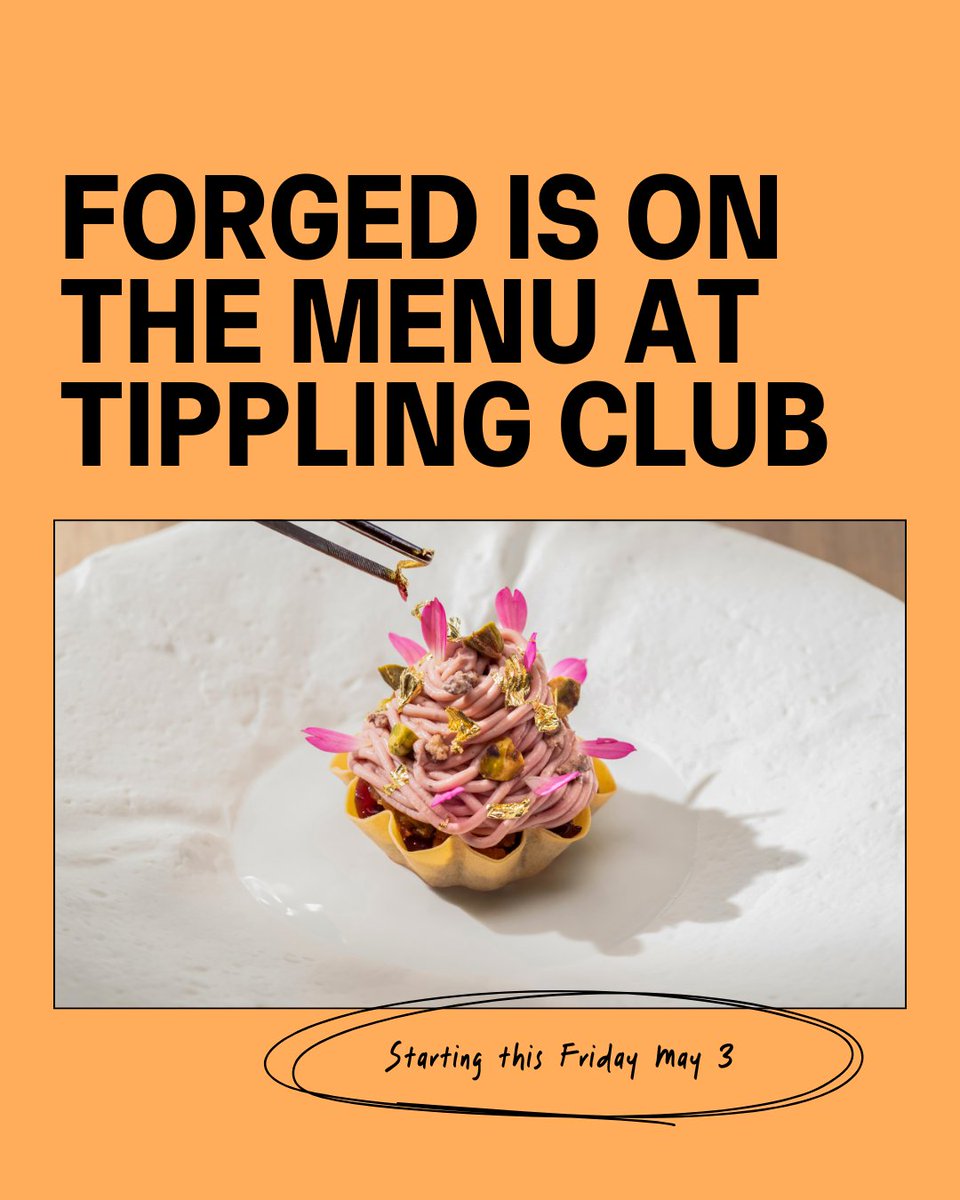 We're excited to announce our first restaurant partner. In collaboration with Chef Ryan Clift, Forged Parfait will be available exclusively at Tippling Club from May 3. Lunch and dinner bookings are now open. Reserve your seat today 👇

hubs.ly/Q02vtM720