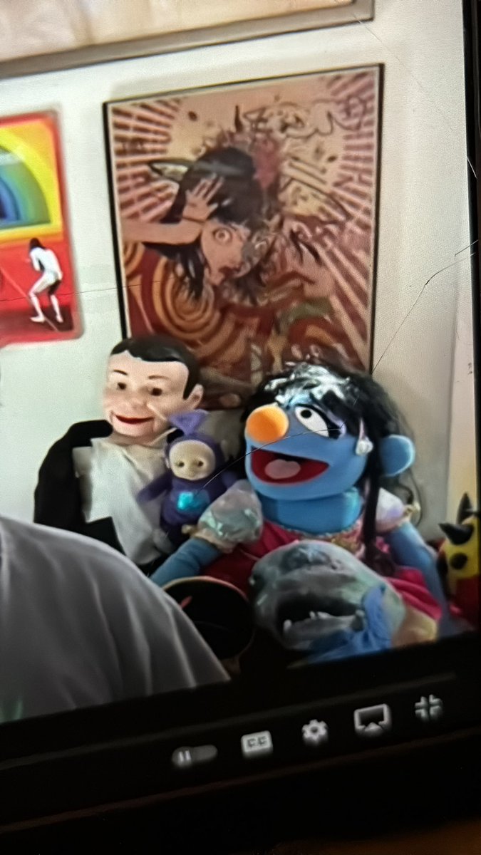 Dude im watching a book reveiw on a splatterpunk book (im bad with horror) but im enamoured with the puppets on her set behind her so im sticking it out