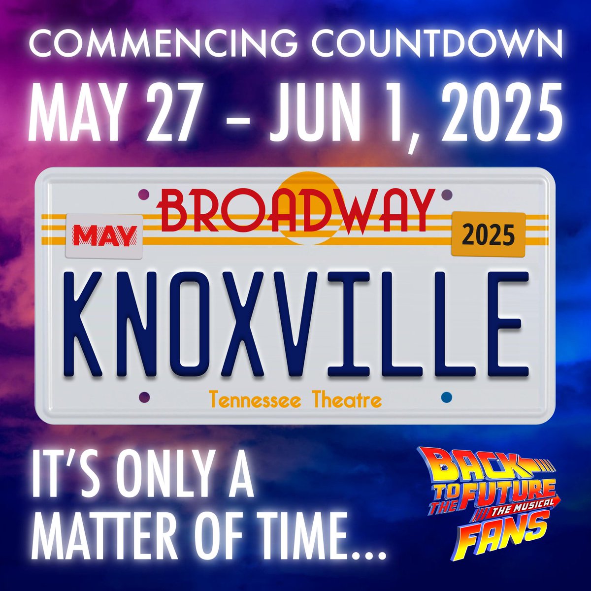 DON’T NEED NO CREDIT CARD TO RIDE THIS TRAIN 🎸 The 2024-2025 #Broadway Season at the @TNTheatre includes @BTTFBway from May 27th to June 1st, 2025 at the Tennessee Theatre, Knoxville, Tennessee ⚡️ 🎼 It’s only a matter of time… 💙 #bttfbway #bttfbroadway #bttftour