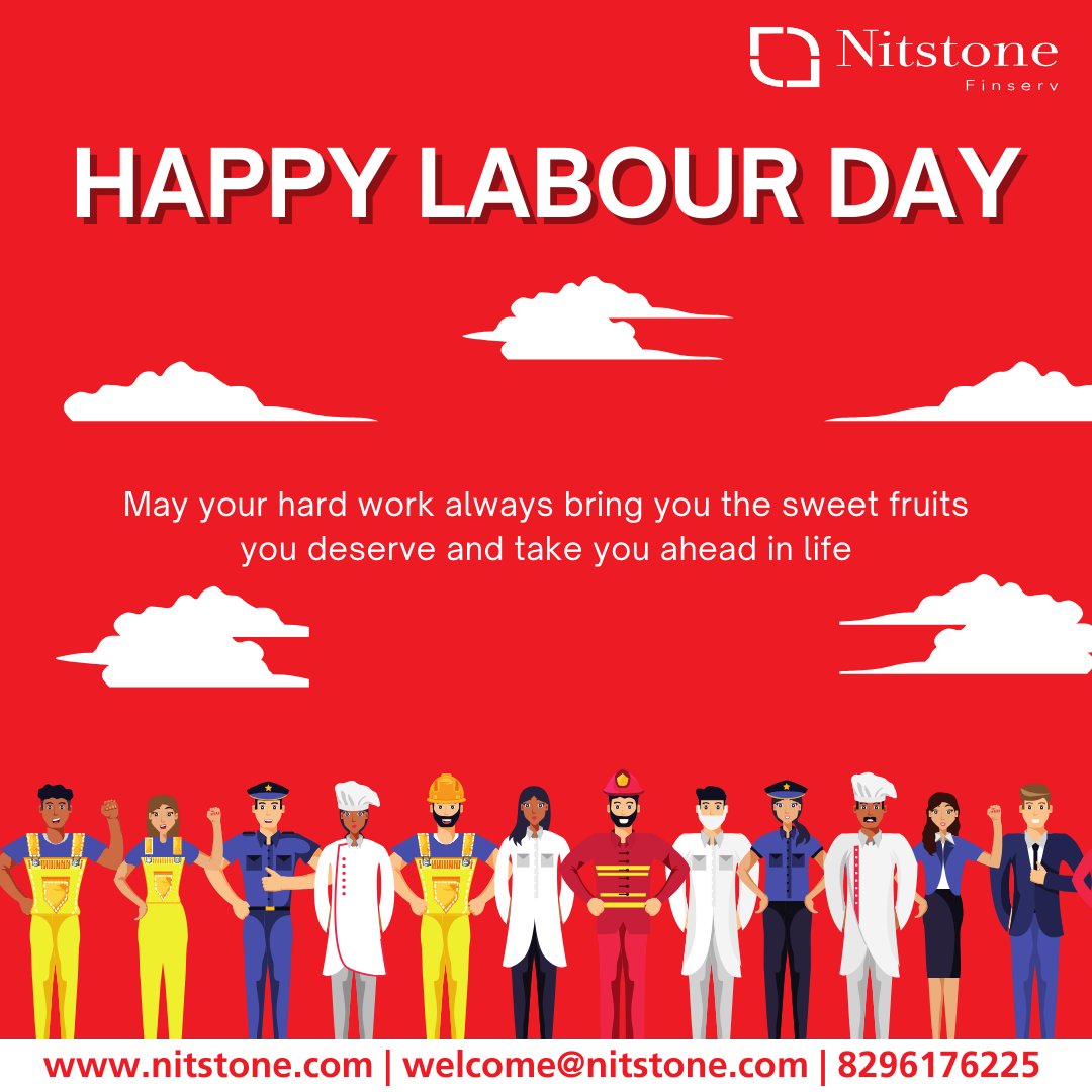 Happy Labor Day! Today, we celebrate workers' hard work, dedication, and contributions worldwide.

#LaborDay #May1st #WorkersRights #FairWages #EqualOpportunity #ThankYouWorkers #CelebrateWork