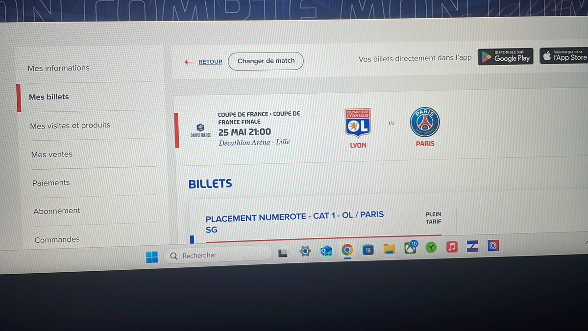 Dieu merci 😅🙏🏼 go à Lille 🔥🤩🥳🔴🔵🦁 @coupedefrance @OL #TeamOL #Coupedefrance #OLPSG allons la chercher ensemble cette coupe  ❤️💙😍