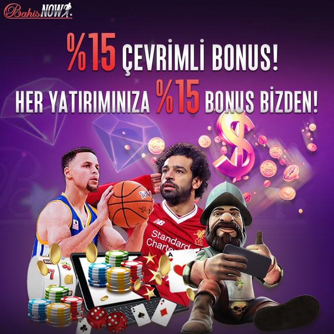 🎊 Dilediğin yöntem ile yatırımını yap, üst limit olmadan %15 çevrimli bonusunu kaçırma! 💵 #Bahisnow'a üye ol, cazip bonus seçenekleriyle kazanmaya başla!